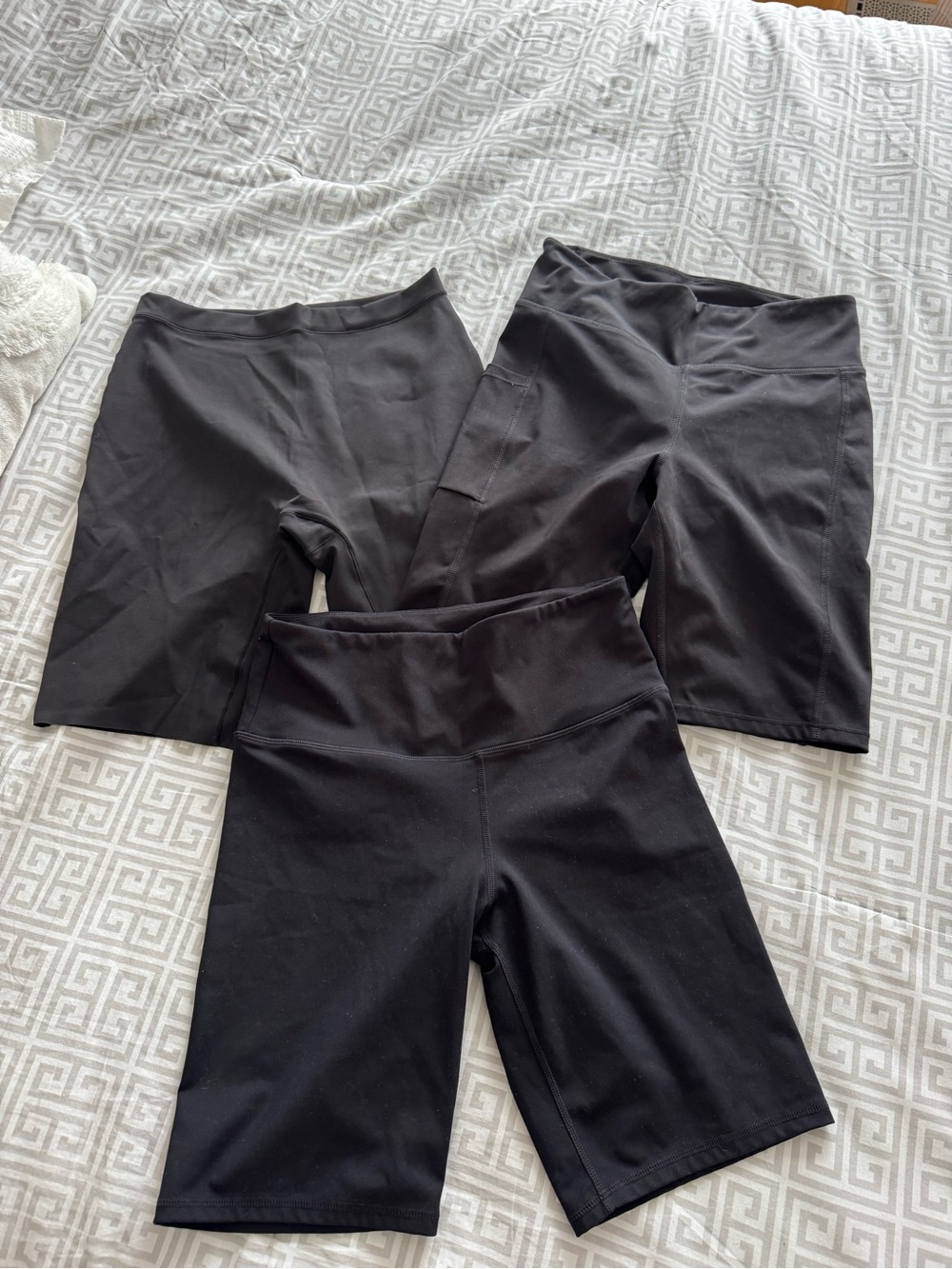 3 PAIRS OF BIKER SHORTS H&M